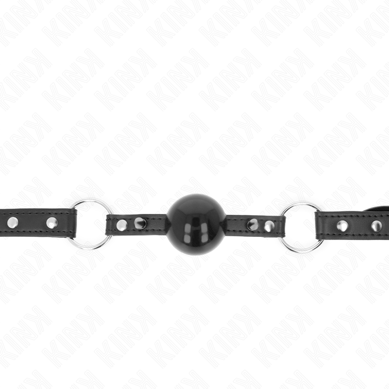 KINK - BALL 4 CM GAG CON PUNTA RIVETTO E CHIUSURA A SCATTO 65 x 2 CM