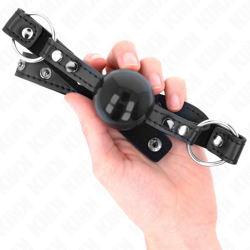 KINK - BALL 4 CM GAG CON PUNTA RIVETTO E CHIUSURA A SCATTO 65 x 2 CM