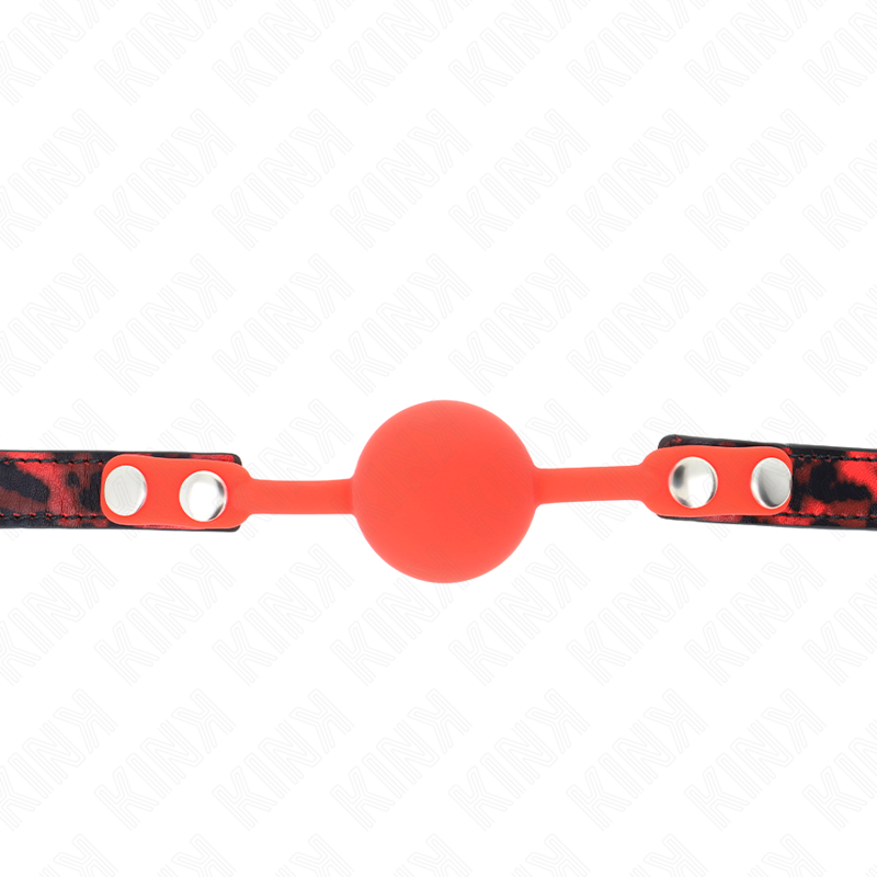 KINK - MODELLO 2 BALLA IN SILICONE 4 CM BAVAGLIO CON LUCCHETTO 60 x 2 CM