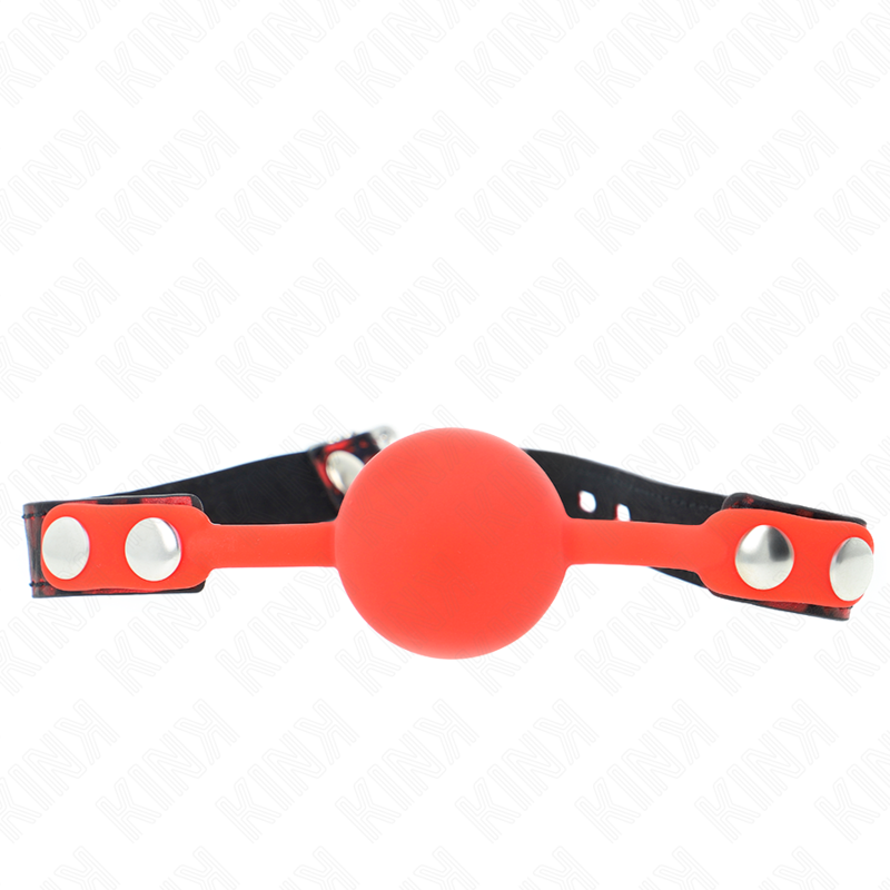 KINK - MODELLO 2 BALLA IN SILICONE 4 CM BAVAGLIO CON LUCCHETTO 60 x 2 CM