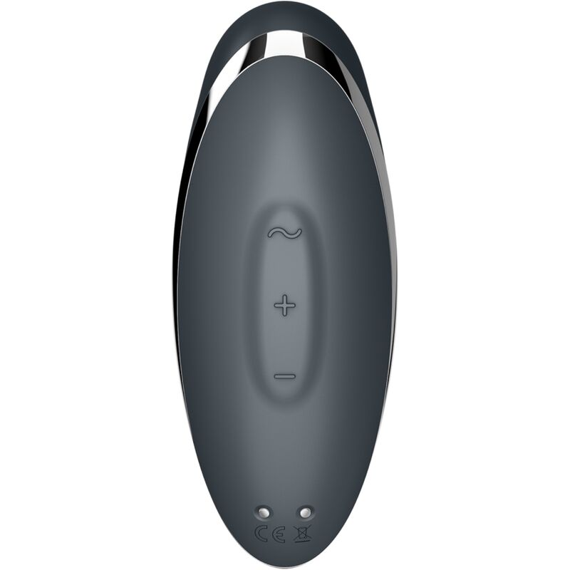 SATISFYER - TAP &amp; CLIMAX 2 VIBRADOR Y ESTIMULADOR GRIS