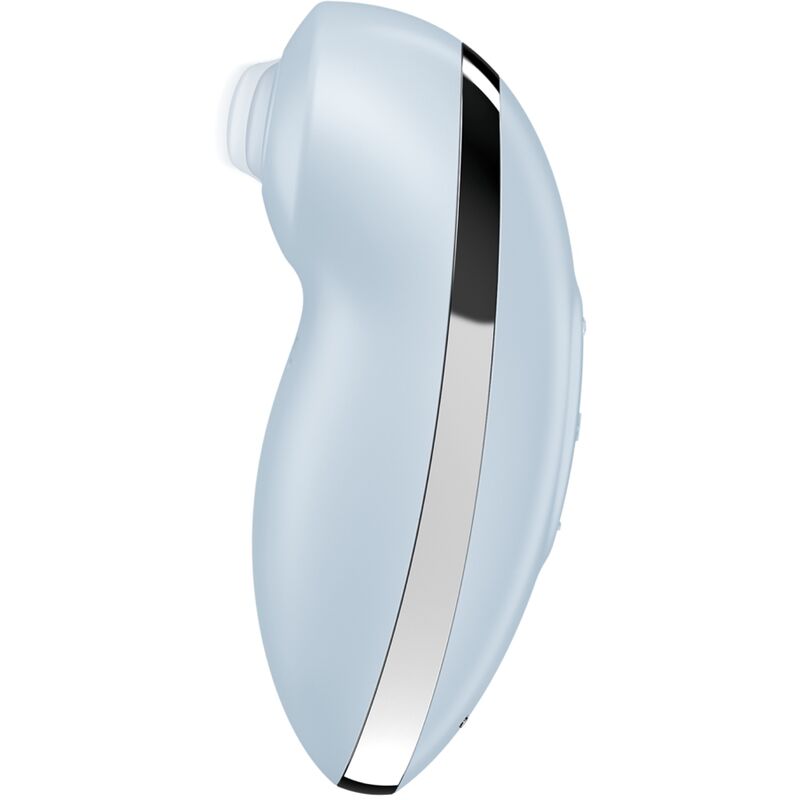 SATISFYER - TAP &amp; CLIMAX 2 VIBRADOR Y ESTIMULADOR AZUL