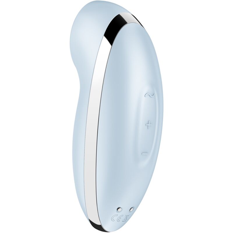 SATISFYER - TAP &amp; CLIMAX 2 VIBRADOR Y ESTIMULADOR AZUL