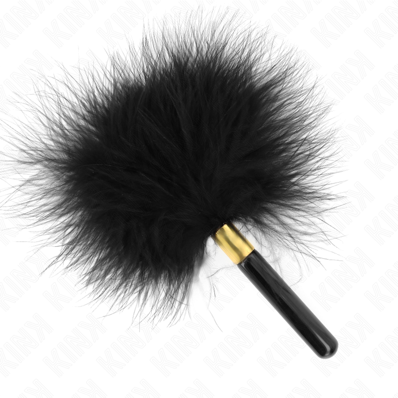 KINK - PIUME TICKLE IN METALLO NERO ORO 18 CM