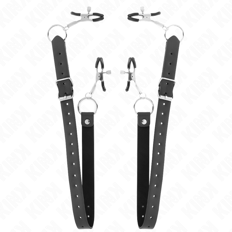 KINK - 4 MORSETTI PER CLITORIDE REGOLABILI 34-48 CM