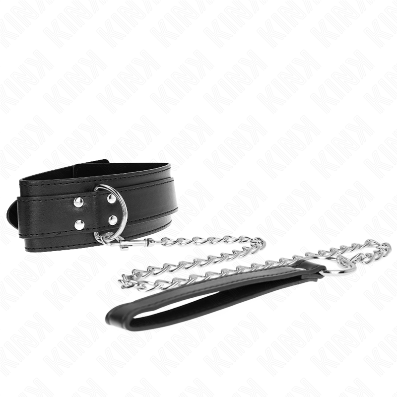 KINK - COLLANA CON CINTURINO 65 CM FIBBIE ARGENTO REGOLABILI 33-46 CM X 5,5 CM