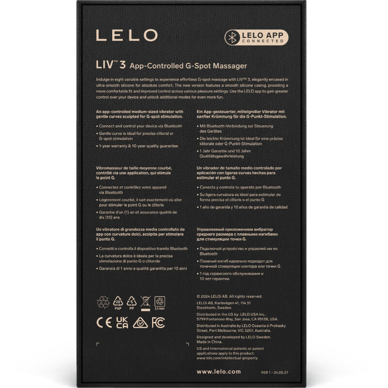 LELO - LIV™ 3 ESTIMULADOR DEL PUNTO G AZUL