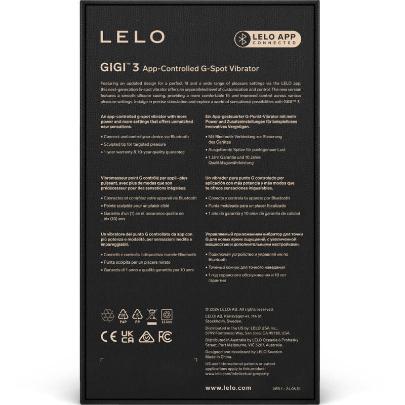 LELO - VIBRATORE GIGI™ 3 G-SPOT BLU