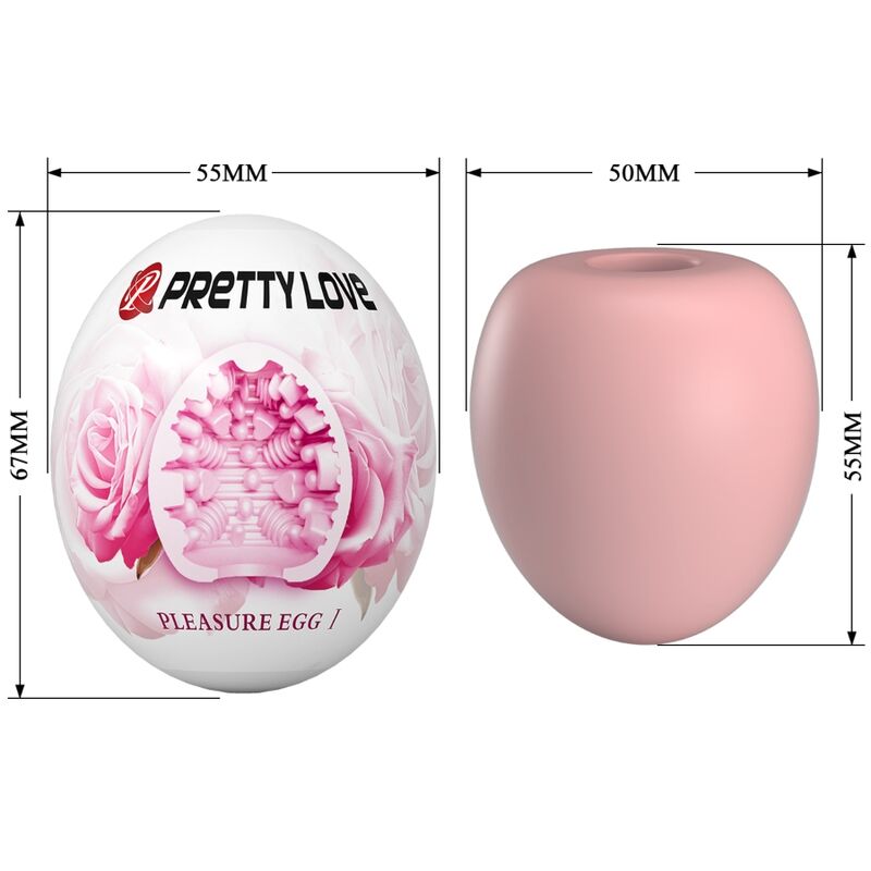 PRETTY LOVE - HUEVO MASTURBADOR MASCULINO ROSA