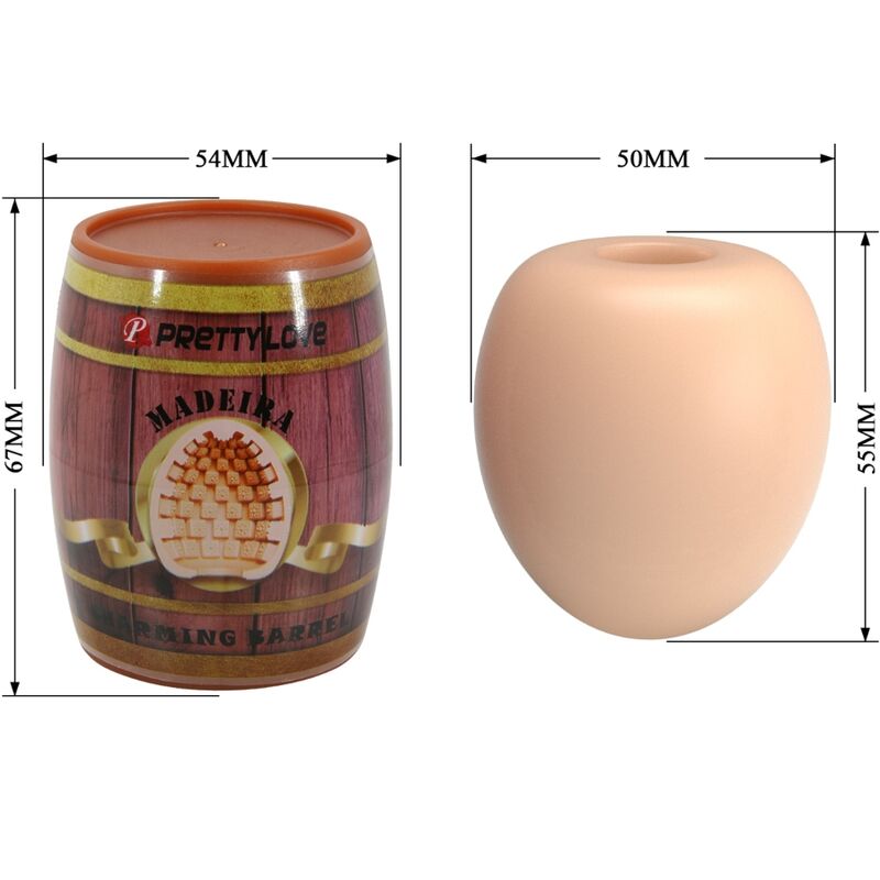 PRETTY LOVE - MASTURBATORE MASCHILE MODELLO EGG FLESH 2