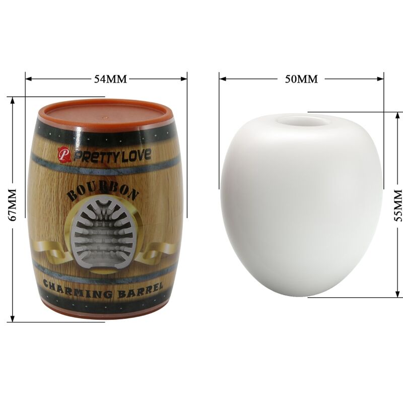 PRETTY LOVE - MASTURBADOR MASCULINO BLANCA DE HUEVO MODELO 2