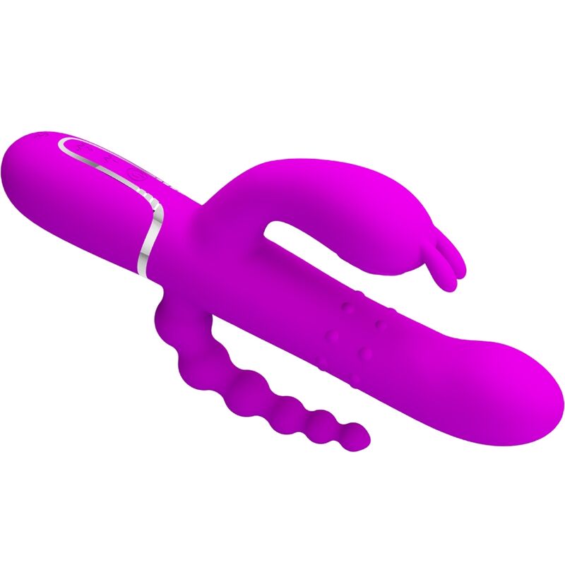 PRETTY LOVE - CAMMY TRIPLO VIBRATORE MULTIFUNZIONE 4 IN 1 ROSA