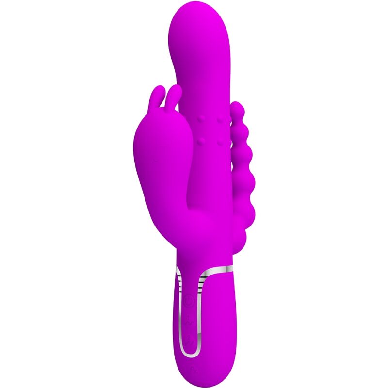 PRETTY LOVE - CAMMY TRIPLO VIBRATORE MULTIFUNZIONE 4 IN 1 ROSA