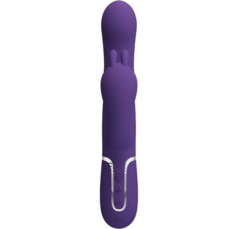 PRETTY LOVE - CAMMY VIBRADOR TRIPLE MULTIFUNCIÓN 4 EN 1 MORADO