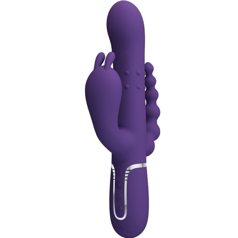 PRETTY LOVE - CAMMY TRIPLO VIBRATORE MULTIFUNZIONE 4 IN 1 VIOLA
