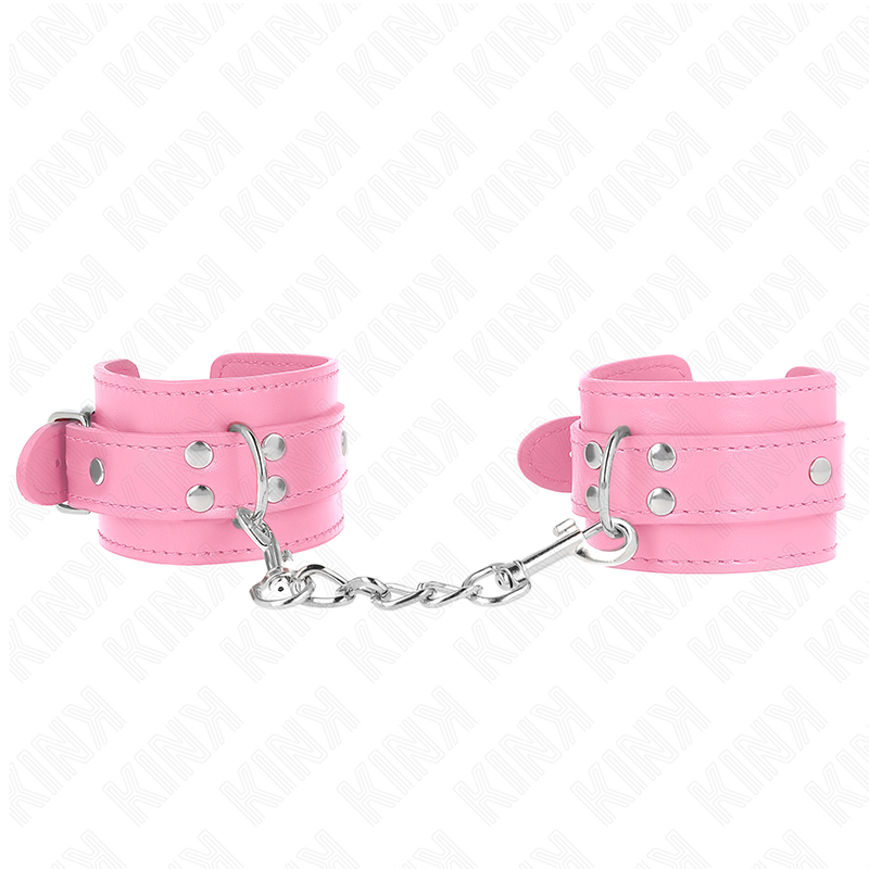 KINK - SEMPLICI CINTURE DA POLSO ROSA REGOLABILI 20-23 CM X 5,5 CM