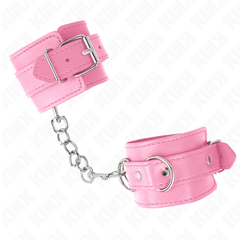 KINK - SEMPLICI CINTURE DA POLSO ROSA REGOLABILI 20-23 CM X 5,5 CM