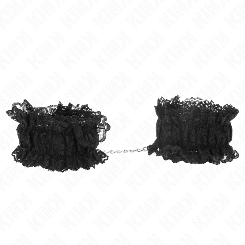KINK - CINTURINI ELASTICI IN PIZZO NERO