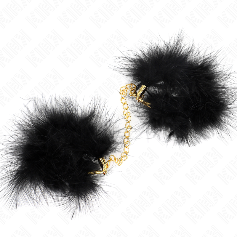 KINK - MANETTE CON PIUME E CATENA D'ORO MODELLO 0