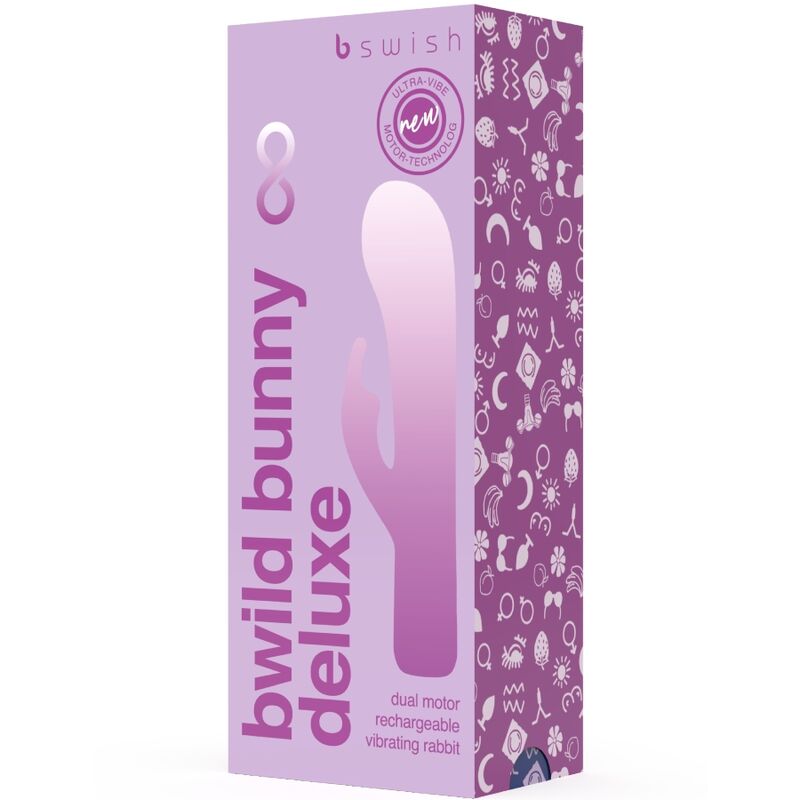 B SWISH - BWILD BUNNY INFINITE DELUXE VIBRADOR CONEJO 10 VIBRACIONES MORADO