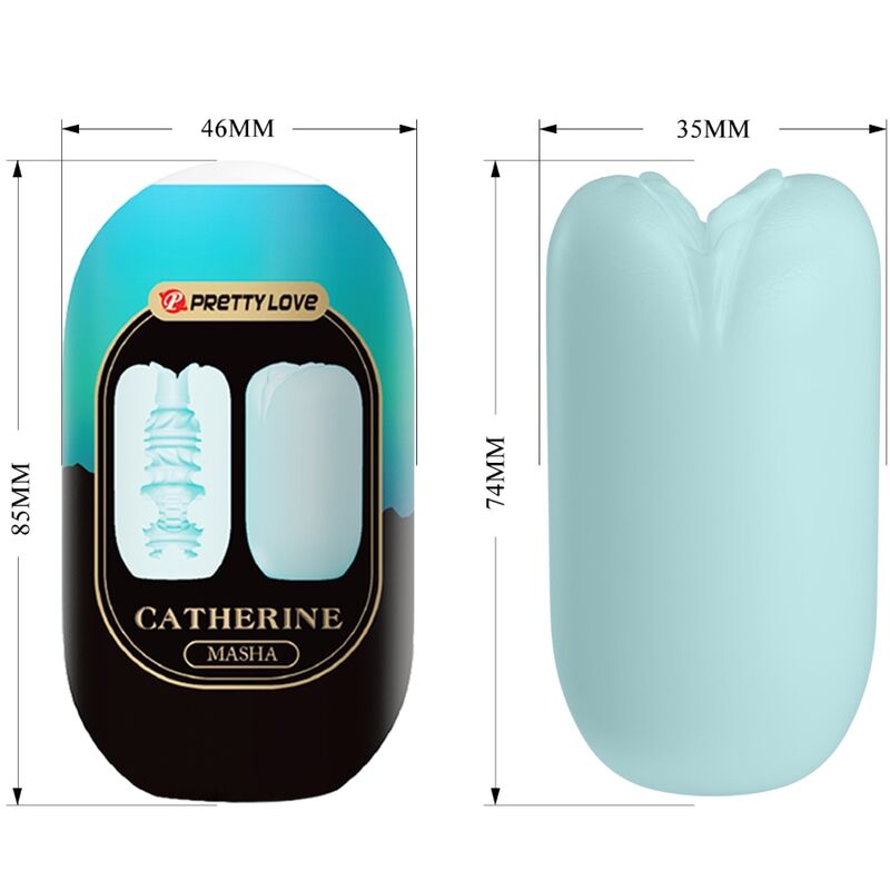 PRETTY LOVE - MASTURBADOR MASCULINO MASHA AZUL