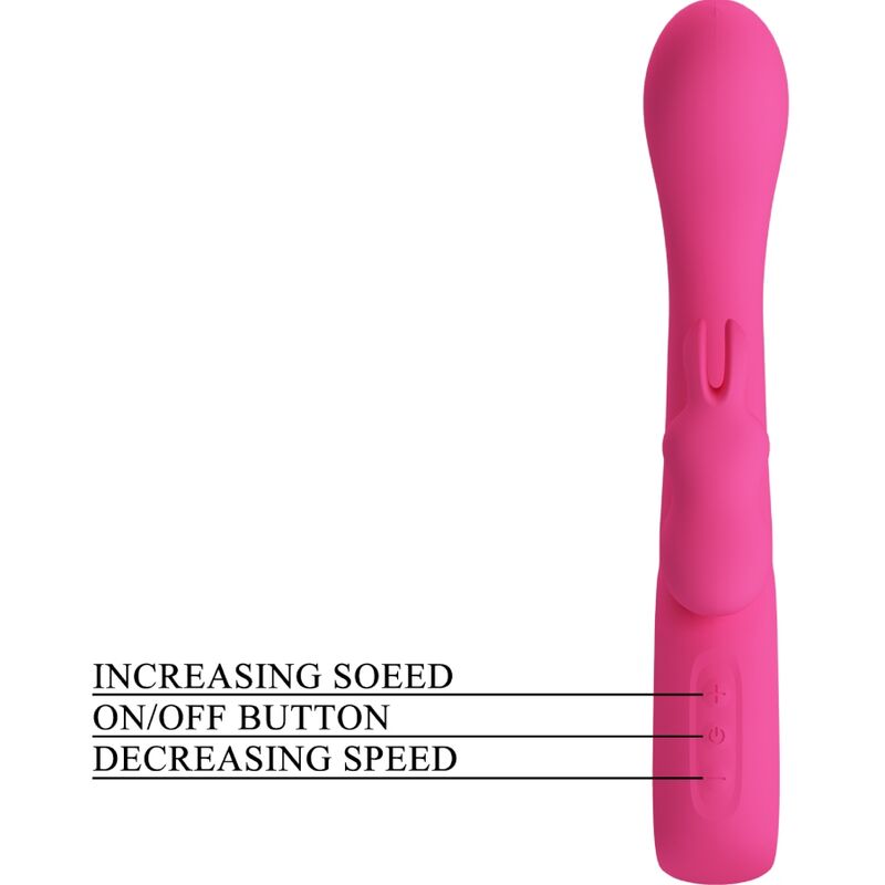 PRETTY LOVE - VIBRATORE CONIGLIO NOVAK 12 VIBRAZIONI ROSA