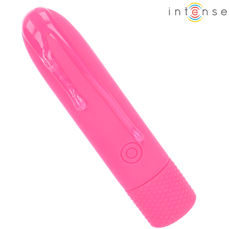 INTENSE - SYMONE PROIETTILE VIBRANTE RICARICABILE USB 8 VIBRAZIONI ROSA 10 X 2,2 CM