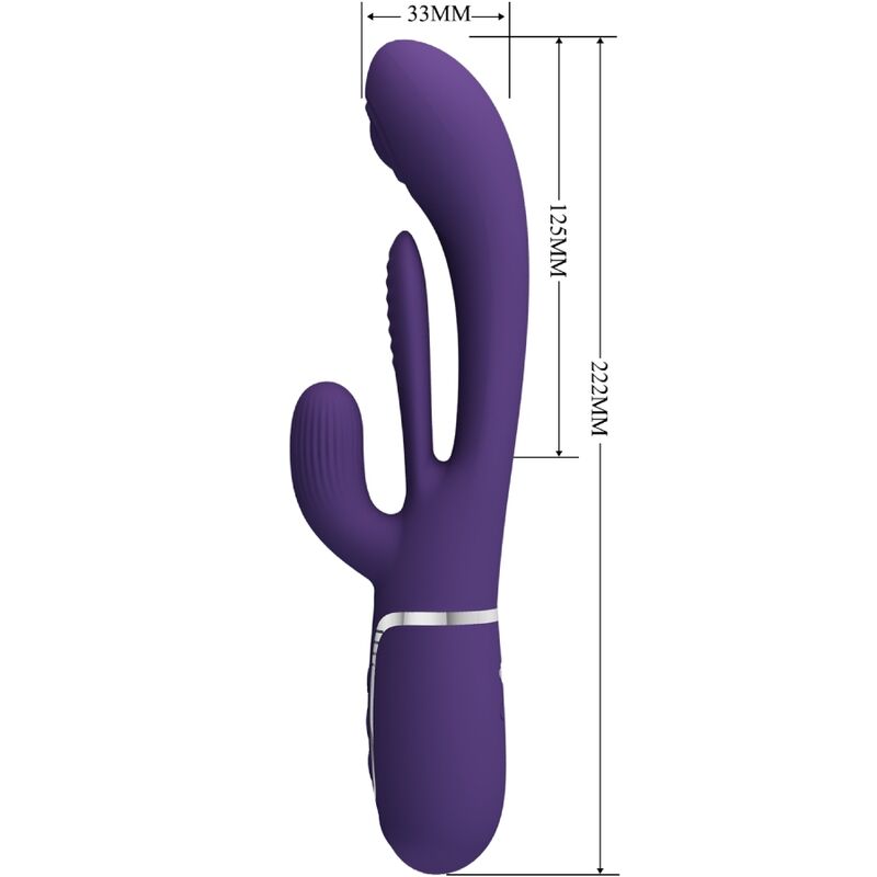 PRETTY LOVE - SHANIA TRIPLE RABBIT VIBRATOR MULTIFUNZIONE VIOLA