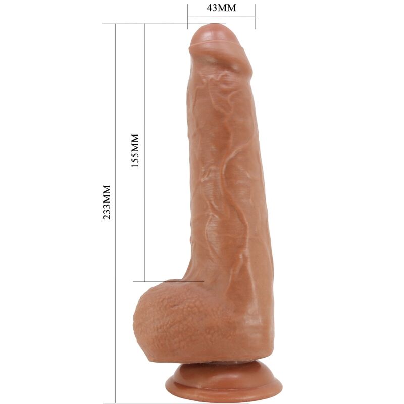 PRETTY LOVE - DILDO REALISTA DRACO 23 CM MODELO 2 CARNE