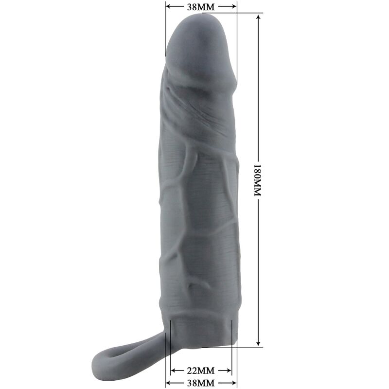 PRETTY LOVE - REALISTIC SKIN PENE LEEVE GRIGIO SCURO
