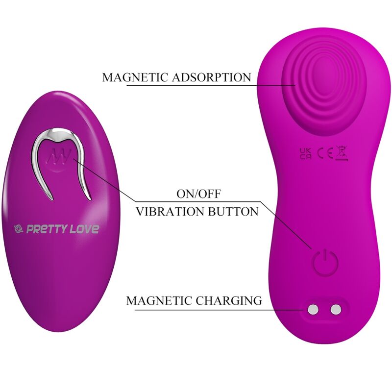 PRETTY LOVE - ROMARIO STIMOLATORE CLITORIDEO DA SOPRA CON TELECOMANDO ROSA