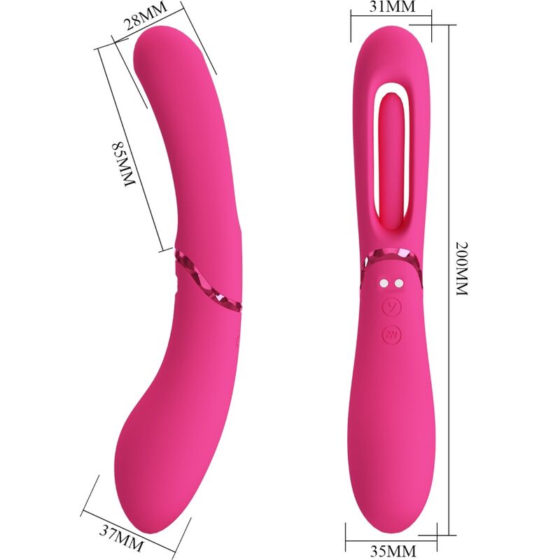 ROMANCE - VIBRADOR PUNTO G LEXIE 7 VIBRACIONES ROSA