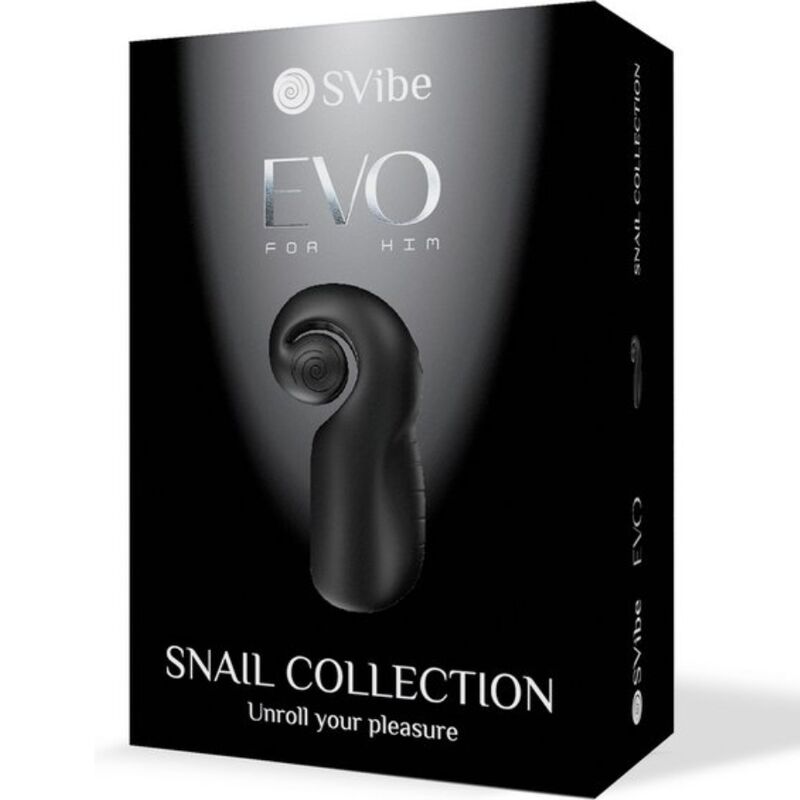 SNAIL VIBE - EVO PARA ÉL MASTURBADOR MASCULINO SLIDE NROLL NEGRO