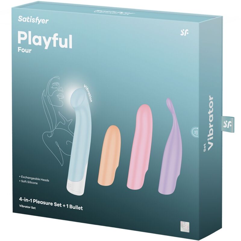 SATISFYER - JUGUETÓN DE CUATRO VIBRADORES 4 EN 1 + POWER BULLET
