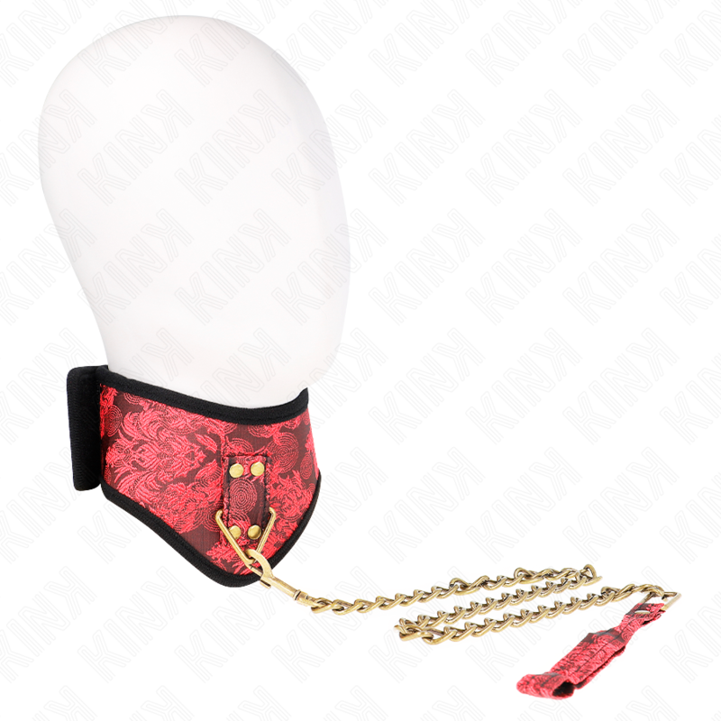 COLLANA KINK - MODELLO SCANDALO CON CINTURINO IN PIZZO 75 CM 44 X 10 CM