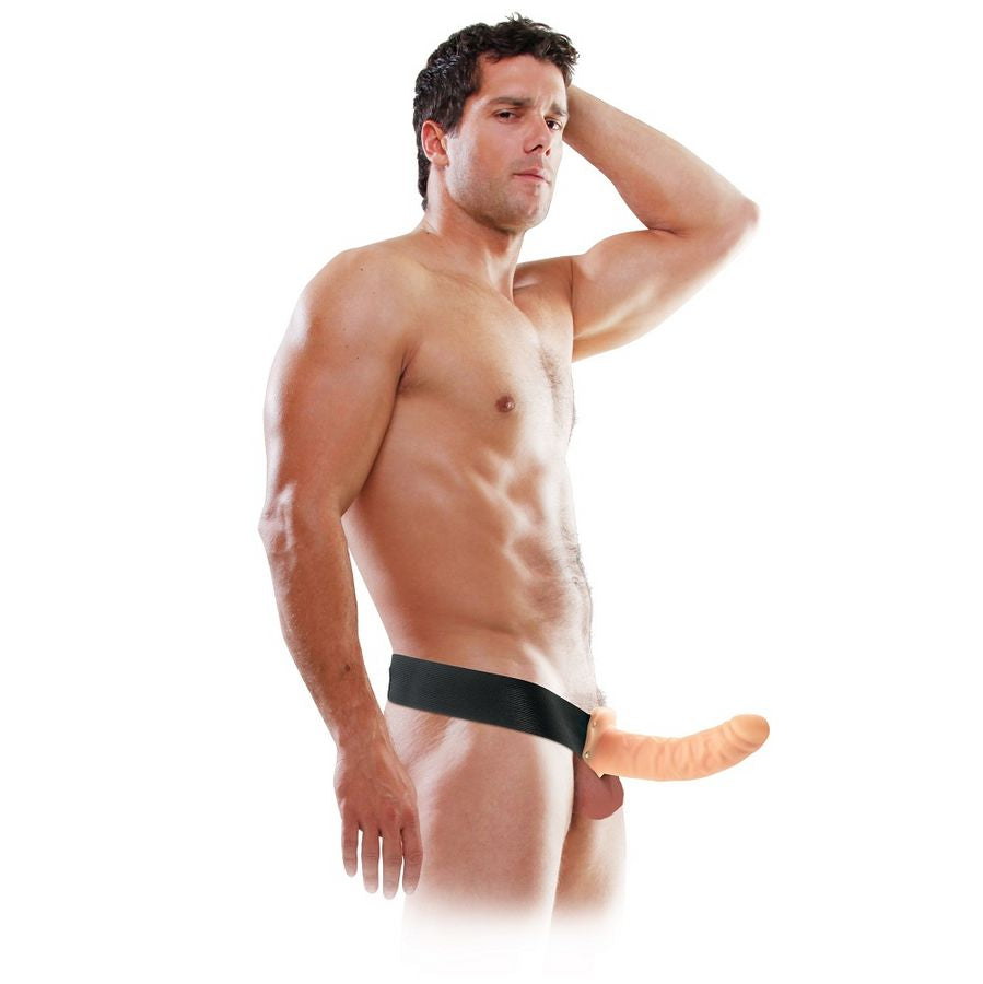 SERIE FETISH FANTASY - STRAP-ON CAVO DA 19 CM NATURALE