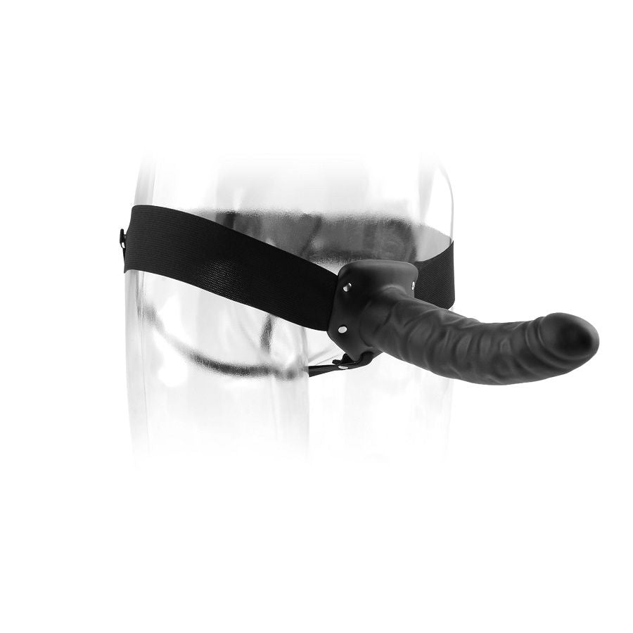 SERIE FETISH FANTASY - STRAP-ON CAVO NERO DA 19 CM