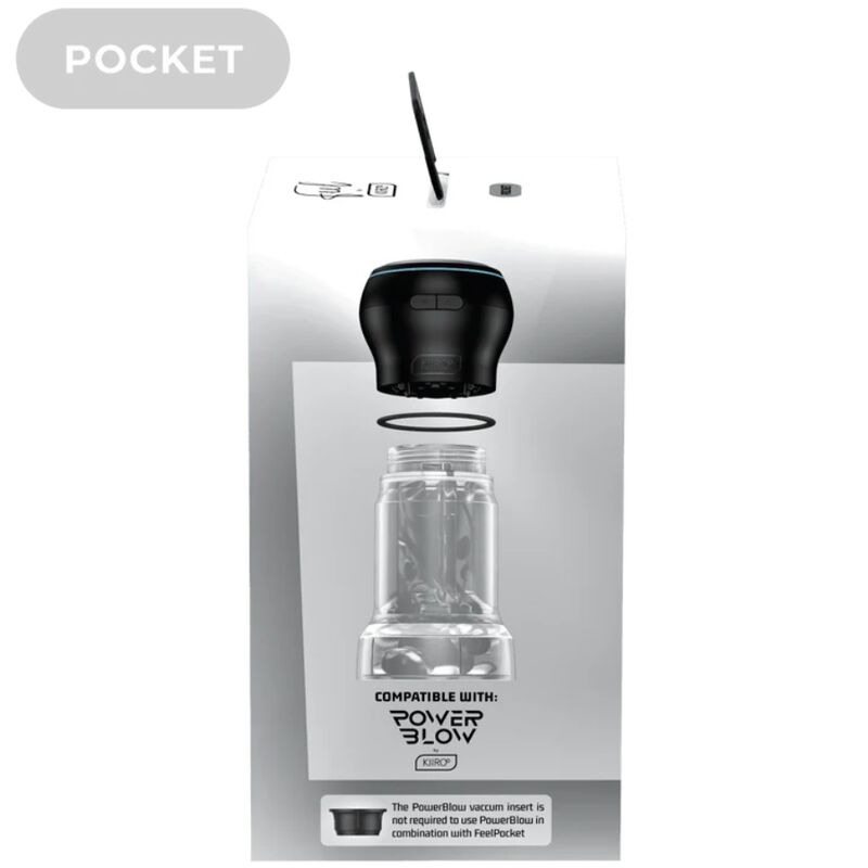 KIIROO - FEEL POCKET STROKER CRYSTAL BY KIIROO TRASPARENTE