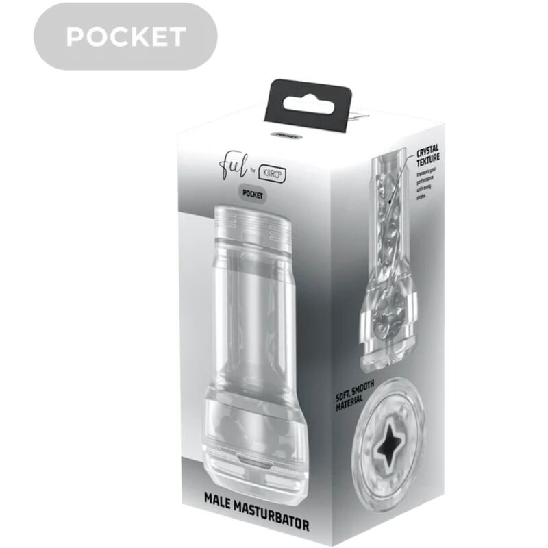 KIIROO - FEEL POCKET STROKER CRYSTAL BY KIIROO TRASPARENTE
