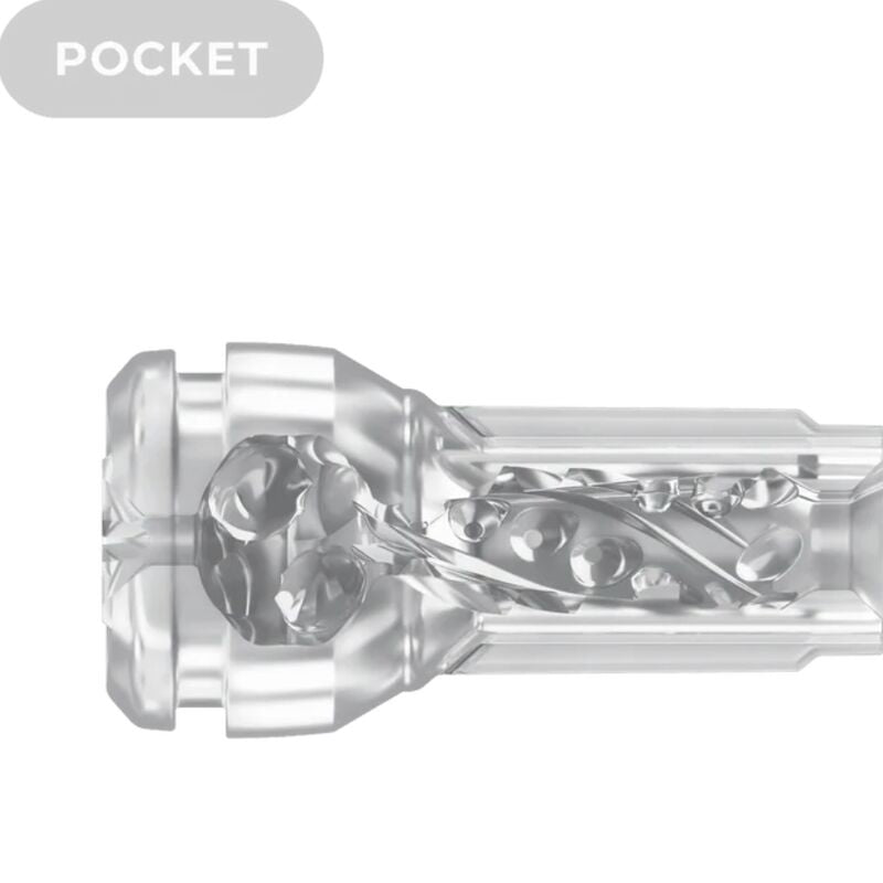 KIIROO - FEEL POCKET STROKER CRYSTAL BY KIIROO TRASPARENTE