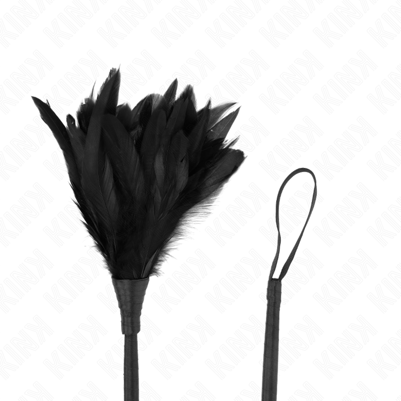 KINK - PIUME DI POLLO A FORMA DI CORNO DI CAMERIERA NERA 36 CM