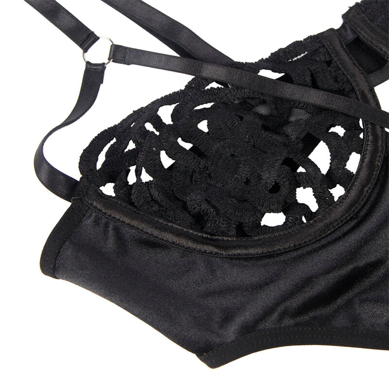 SUBBLIME - 954055 BODY DE ENCAJE SEXY NEGRO S/M
