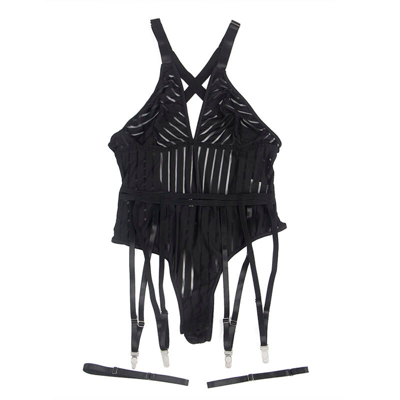 SUBBLIME - 954147 BODY CON GIARRETTIERA NERO S/M