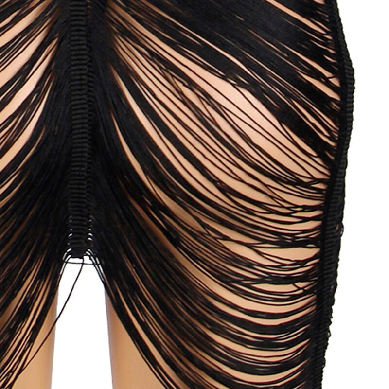 SUBBLIME - 954222 VESTIDO DE TIRANTES + TANGA NEGRO S/M