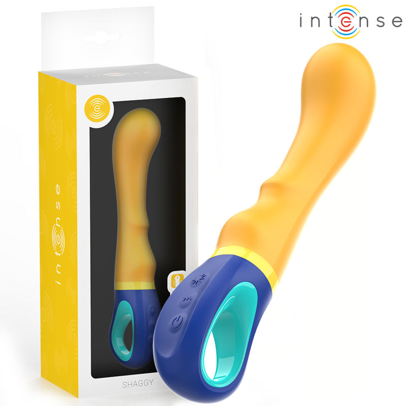 INTENSE - VIBRATORE PUNTO G PELOSO GIALLO