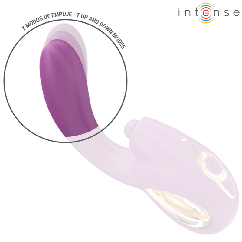 INTENSE - LALI VIBRADOR MULTIFUNCIÓN PUNTO G TOQUES, EMPUJES Y VIBRACIÓN MORADO