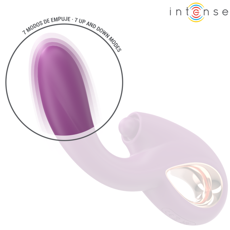 INTENSE - LALI VIBRADOR MULTIFUNCIÓN PUNTO G TOQUES, EMPUJES Y VIBRACIÓN MORADO