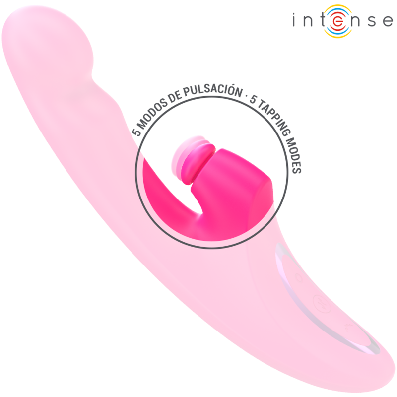 VIBRADOR INTENSO - EMI 13.5 CM MULTIFUNCIÓN 3 EN 1 10 VIBRACIONES ROSA