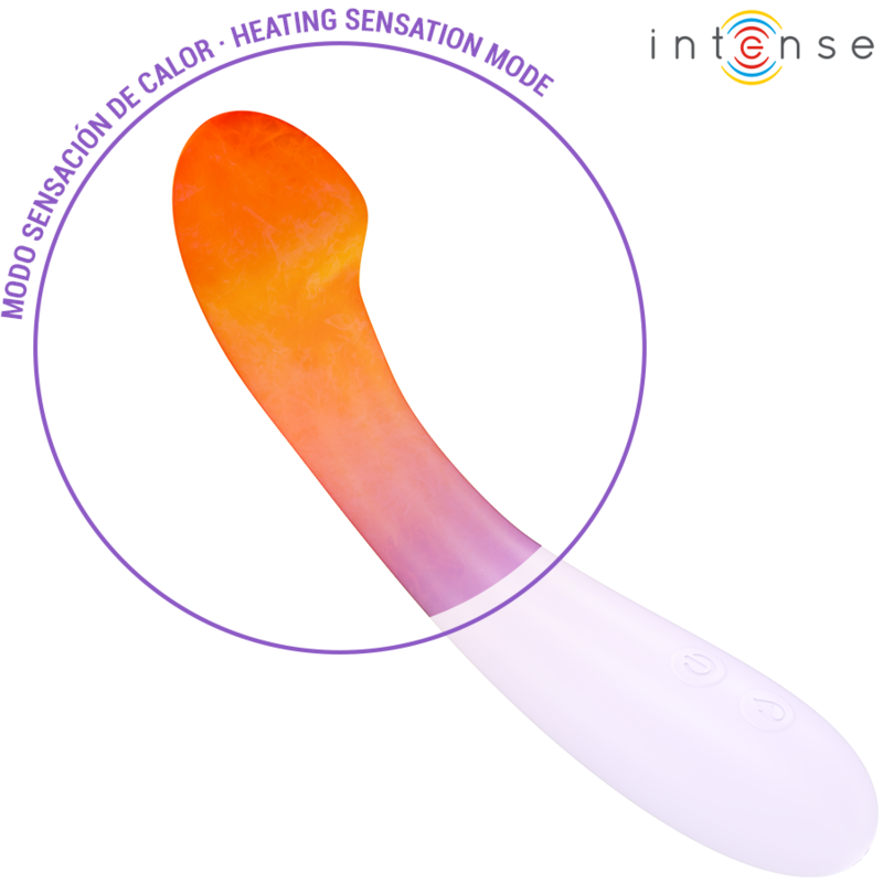 INTENSE - VIBRADOR BECKY 19 CM CALEFACTABLE 7 VIBRACIONES MORADO