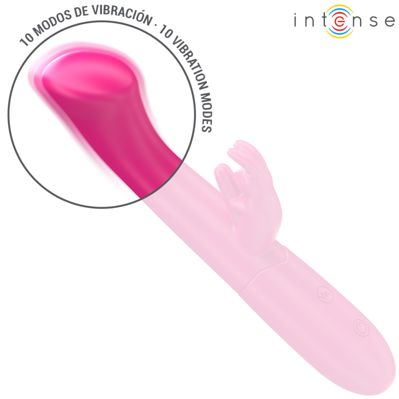 INTENSE - JULIETA RABBIT VIBRADOR 18.6 CM 10 VIBRACIONES ROSA
